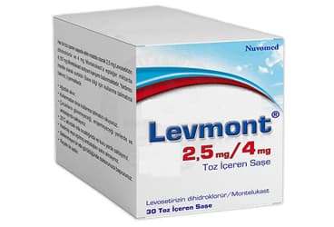 LEVMONT 2,5/4 MG TOZ ICEREN SASE (30 SASE) İlaç Görseli