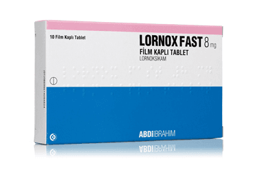 LORNOX FAST 8 MG FILM KAPLI TABLET (10 TABLET) İlaç Görseli