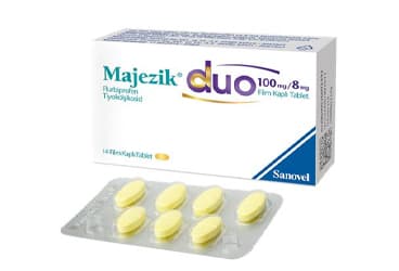 MAJEZIK DUO 100 MG/8 MG 14 FILM KAPLI TABLET İlaç Görseli