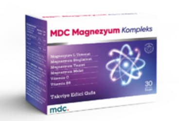 MDC MAGNEZYUM KOMPLEKS TAKVIYE EDICI GIDA SASE 30 saşe İlaç Görseli