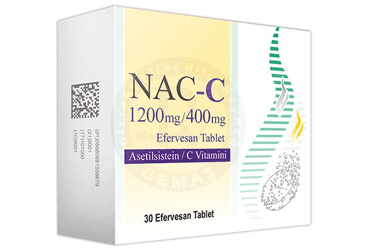 NAC-C 1200/400 MG EFERVESAN TABLET (30 EFERVESAN TABLET) İlaç Görseli