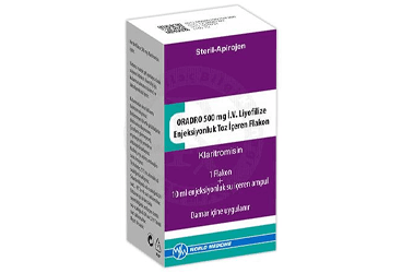 ORADRO 500 MG IV LIYOFILIZE ENJ. TOZ ICEREN (1 FLAKON+1 AMPUL) İlaç Görseli