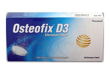 OSTEOFIX D3 1000 MG/1000 IU EFERVESAN TABLET (40 TABLET) İlaç Görseli