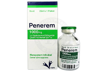 PENEREM 1000 MG I.V. ENJEKSIYONLUK / INFUZYONLUK COZELTI HAZIRLAMAK ICIN TOZ İlaç Görseli