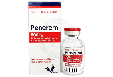 PENEREM 500 MG I.V. ENJEKSIYONLUK/ INFUZYONLUK COZELTI HAZIRLAMAK ICIN TOZ İlaç Görseli