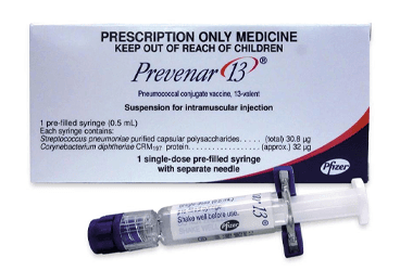 PREVENAR 13/0,5 ML IM ENJEKSIYON ICIN SUS. ICEREN KUL.HAZIR ENJEKTOR İlaç Görseli