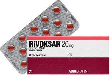 RIVOKSAR 20 MG FILM KAPLI TABLET (28 TABLET) İlaç Görseli
