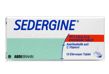 SEDERGINE VIT-C 0.33 G / 0.2 G  EFERVESAN TABLET (10 TABLET) İlaç Görseli