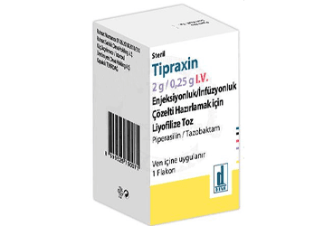 TIPRAXIN 2 G/0.25 G IV ENJEKSIYONLUK/INFUZYONLUK COZELTI HAZIRLAMAK ICIN LIYOFILIZE TOZ (1 ADET) İlaç Görseli