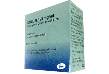 TORISEL 25 MG/ML IV INFUZYONLUK COZELTI ICIN KONSANTRAT 1 FLAKON İlaç Görseli