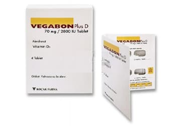 VEGABON PLUS D 70 MG/2800 IU 4 TABLET İlaç Görseli