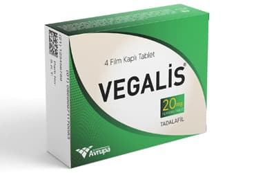 VEGALIS 20 MG FILM KAPLI TABLET (4 TABLET) İlaç Görseli