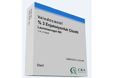 VEINDOCANOL %3 ENJEKSIYONLUK COZELTI İlaç Görseli