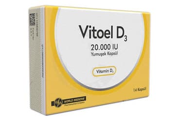 VITOEL-D3 20.000 I.U. YUMUSAK KAPSUL (14 KAPSUL) İlaç Görseli