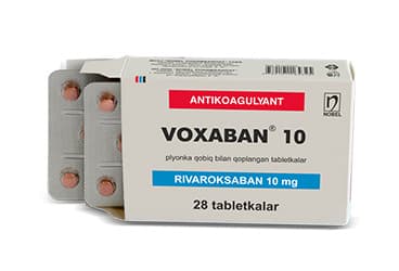 VOXABAN 10 MG FILM KAPLI TABLET (10 TABLET) İlaç Görseli