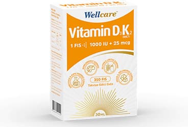 WELLCARE VITAMIN D3K2 SPREY TAKVIYE EDICI GIDA 30 ml şişe İlaç Görseli