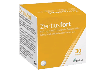 ZENTIUS FORT 600 MG + 1000 I.U. AGIZDA DAGILAN TABLET (30 TABLET) İlaç Görseli