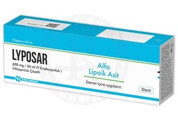 LYPOSAR 600 MG / 50 ML IV ENJEKSIYONLUK / INFUZYONLUKCOZELTI (5 FLAKON) İlaç Görseli