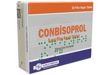 CONBİSOPROL 5 MG FİLM KAPLI TABLET (30 TABLET) İlaç Görseli