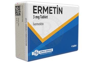 ERMETIN 3 MG TABLET (4 TABLET) İlaç Görseli