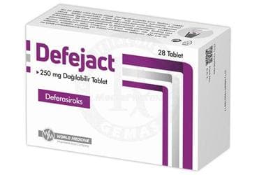 DEFEJACT 250 MG DAGILABILIR TABLET (28 TABLET) İlaç Görseli