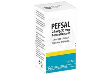 PEFSAL X 25MCG/50MCG AERESOL INHALER (1 INHALER 120 DOZ) İlaç Görseli