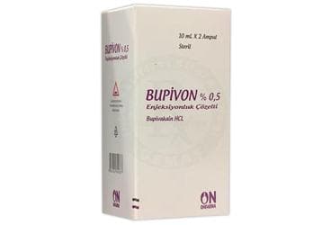 BUPIVON % 0,5 ENJEKSIYONLUK COZELTI (2 AMPUL) İlaç Görseli