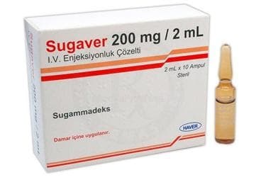 SUGAVER 200 MG/2 ML I.V. ENJEKSIYONLUK COZELTI (10 AMPUL) İlaç Görseli
