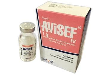 AVISEF 1 G IV ENJEKSIYONLUK COZELTI HAZIRLAMAK ICIN TOZ VE COZUCU (1 FLAKON+ 1 COZUCU AMPUL) İlaç Görseli