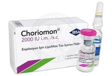 CHORIOMON 2000 IU ENJEKSIYONLUK LIYOFILIZE TOZ (1 FLAKON) İlaç Görseli
