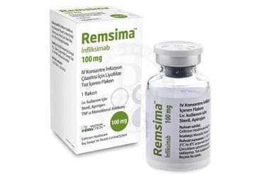 REMSIMA 100 MG I.V. INFUZYON COZELTISI HAZIRLAMAK ICIN LIYOFILIZE TOZ ICEREN 1 FLAKON İlaç Görseli