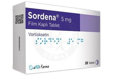 SORDENA 5 MG FILM KAPLI TABLET (28 TABLET) İlaç Görseli