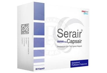 SERAIR 50/500 MCG CAPSAIR INHALASYON ICIN TOZ ICEREN 60 KAPSUL İlaç Görseli
