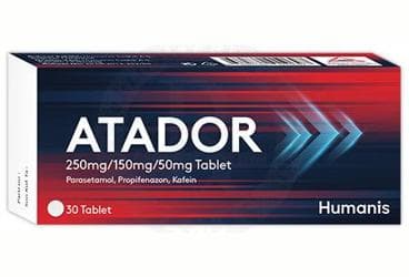ATADOR 250 MG/150 MG/50 MG TABLET (30 TABLET) İlaç Görseli