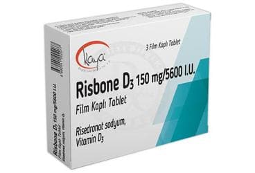 RISBONE D3 150 MG/5600 I.U. FILM KAPLI TABLET (3 FILM TABLET) İlaç Görseli