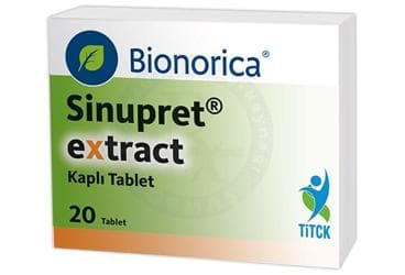 SINUPRET EXTRACT KAPLI TABLET (20 TABLET) İlaç Görseli
