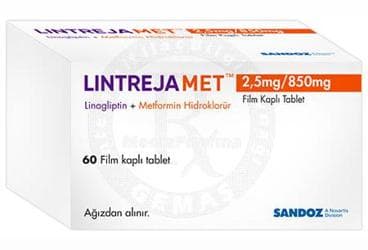 LINTREJAMET 2.5 MG/850 MG FILM KAPLI TABLET (60 TABLET) İlaç Görseli