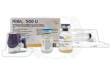 FEIBA 500 U IV INFUZYON ICIN LIYOFILIZE TOZ ICEREN FLAKON (1 ADET), 5 ML İlaç Görseli