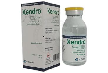 XENDRO 5 MG/100 ML IV INFUZYON ICIN COZELTI ICEREN FLAKON (1 FLAKON) İlaç Görseli
