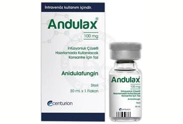 ANDULAX 100 MG INFUZYONLUK COZELTI HAZIRLAMADA KULLANILACAK KONSANTRE ICIN TOZ (1 ADET) İlaç Görseli