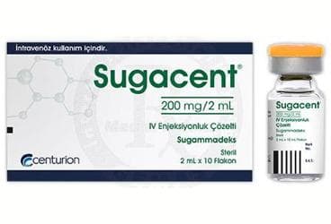 SUGACENT 200 MG/2 ML IV ENJEKSIYONLUK COZELTI (10 FLAKON) İlaç Görseli