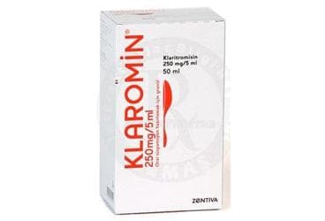 KLAROMIN 250 MG/5 ML ORAL SUSPANSUYON HAZIRLAMAK ICIN GRANUL (50 ML) İlaç Görseli