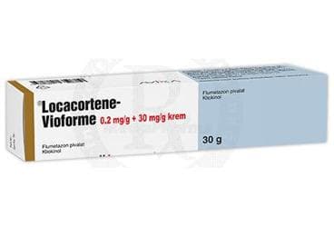 LOCACORTENE-VIOFORME 0,2 MG/G+30 MG/G KREM (30 G) İlaç Görseli