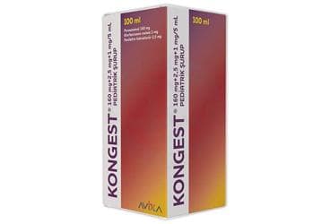 KONGEST 160 MG+2,5 MG+1 MG/5 ML PEDIATRIK ŞURUP (100 ML) İlaç Görseli