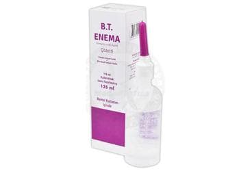 B.T. ENEMA 59 MG/ML + 161 MG/ML
REKTAL COZELTI (135 ML) İlaç Görseli