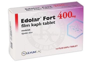 EDOLAR FORT 400 MG FILM KAPLI TABLET(14 TABLET) İlaç Görseli