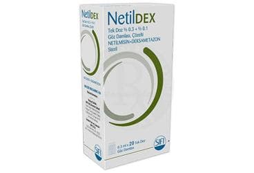 NETILDEX TEK DOZ %0,3+%0,1 GOZ DAMLASI, COZELTI (0,3 ML x 20 ADET) İlaç Görseli