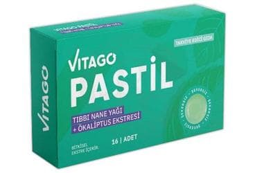 VITAGO TIBBI NANE, OKALIPTUS YAGI ICEREN TAKVIYE EDICI GIDA 16 pastil İlaç Görseli