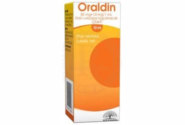 ORALDIN 50 MG/10 MG/1 ML COZELTI (10 ML) İlaç Görseli
