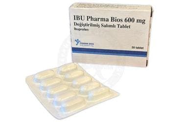 IBU PHARMA BIOS 600 MG DEGISTIRILMIS SALIMLI TABLET (20 TABLET) İlaç Görseli